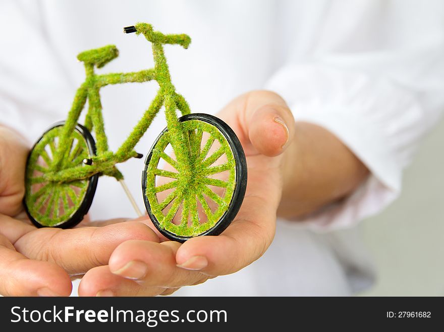 Eco bicycle icon
