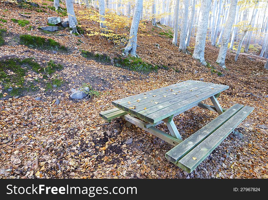 Picnic place in the natural park of Moncayo, Zaragoza, Aragon, Spain. Picnic place in the natural park of Moncayo, Zaragoza, Aragon, Spain