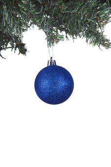 Christmas Ball On A Fir Tree Royalty Free Stock Photography Christmas Ball On A Fir Tree Royalty Free Stock Photography