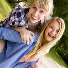 Girls Beach Resort Royalty Free Stock Image Girls Beach Resort Royalty Free Stock Image