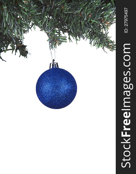 Christmas Ball On A Fir Tree