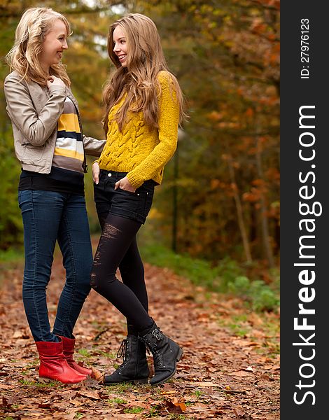 Teens In The Autumn