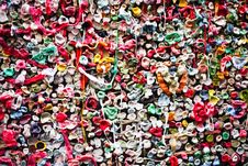 Seattle Gum Wall Close Up Royalty Free Stock Photography Seattle Gum Wall Close Up Royalty Free Stock Photography