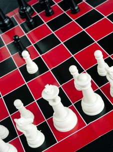 Chess Game Board Red Black White Colors Royalty Free Stock Photos Chess Game Board Red Black White Colors Royalty Free Stock Photos