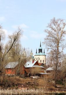 Rural Landscape With Church Stock Photography Rural Landscape With Church Stock Photography