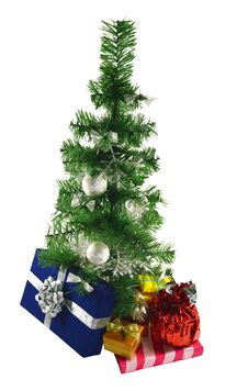 The Conifer With Gifts Royalty Free Stock Photos The Conifer With Gifts Royalty Free Stock Photos