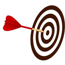 Vector Dart Hitting A Target Stock Photos Vector Dart Hitting A Target Stock Photos