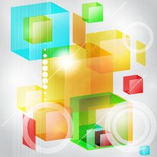 Abstract Background Of 3d Cubes. Stock Image Abstract Background Of 3d Cubes. Stock Image