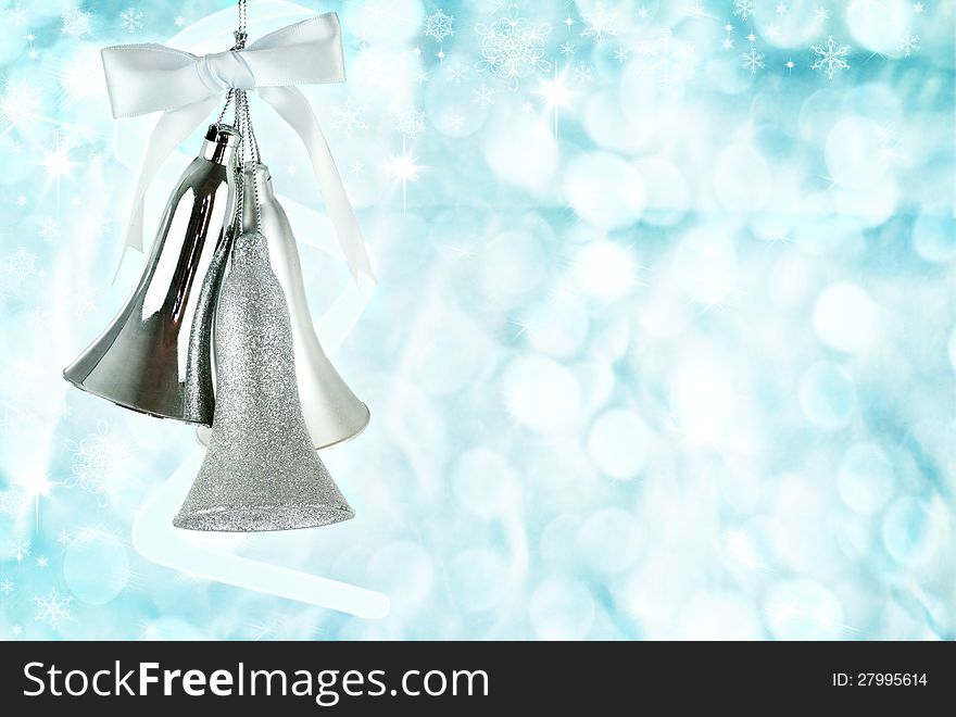 Silver Christmas Bells