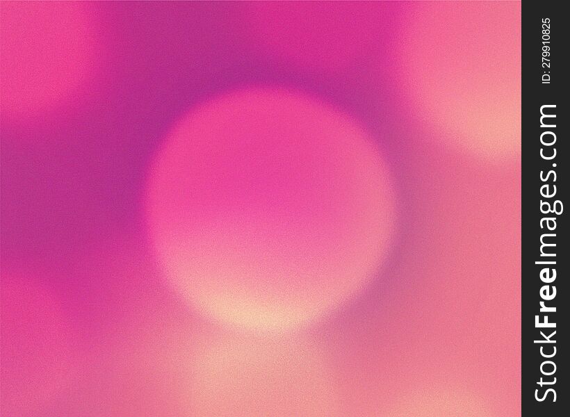 Abstract gradient with grain texture. Circle shapes on grainy background.