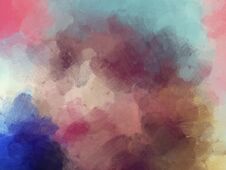 Abstract Colorful Oil Acrylic Paint Canvas Texture Hand Drawn Brush Stock  Illustration by ©Nongkran_ch #240331324