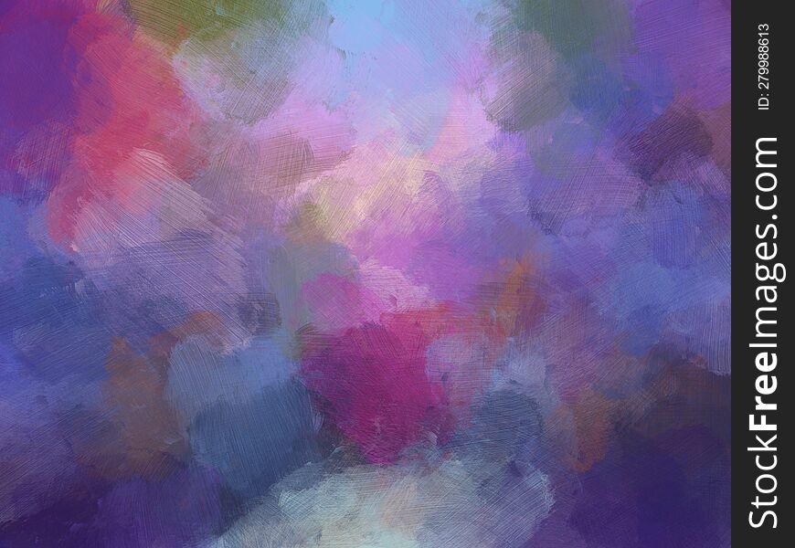Brush Oil Painting Background Colorful