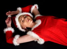 Female Santa Claus Stock Image Female Santa Claus Stock Image