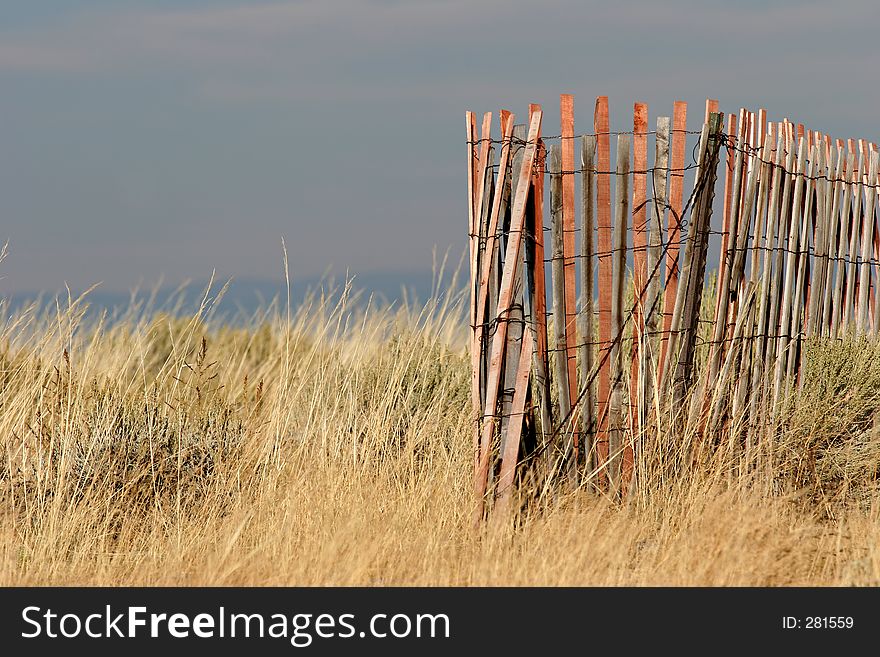 Interesting looking fence in the countryside