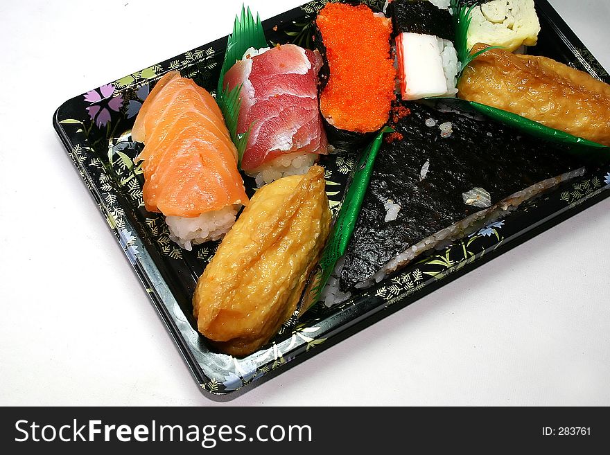 Plate of Japanese Foods