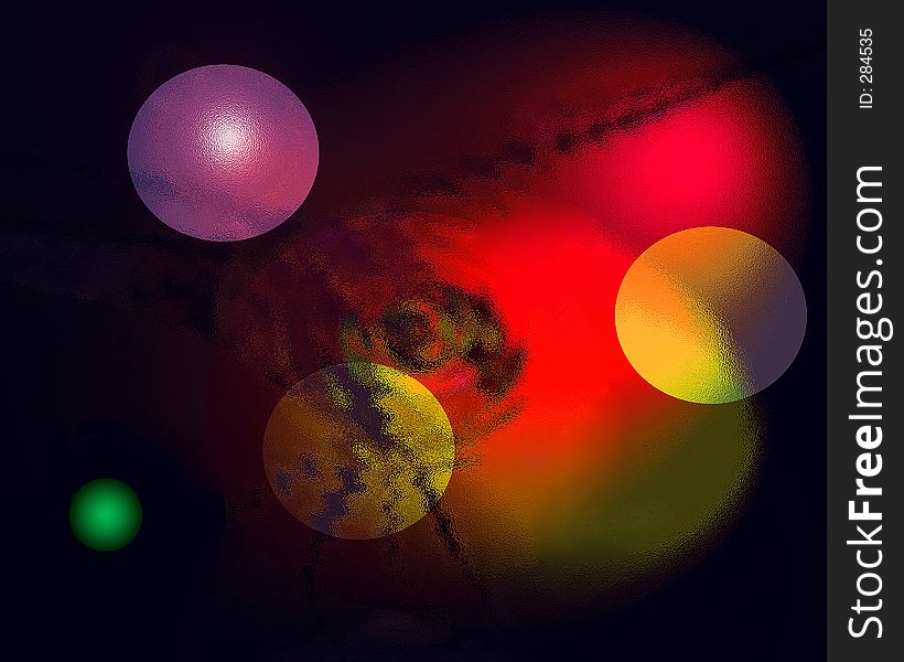 Abstract balls of color. Abstract balls of color