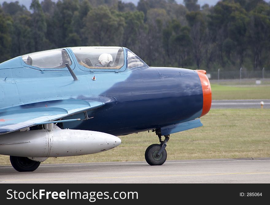 MIG-15 on the runway