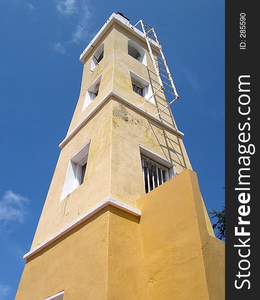 Old Caribbean View Tower in Bonaire. Old Caribbean View Tower in Bonaire