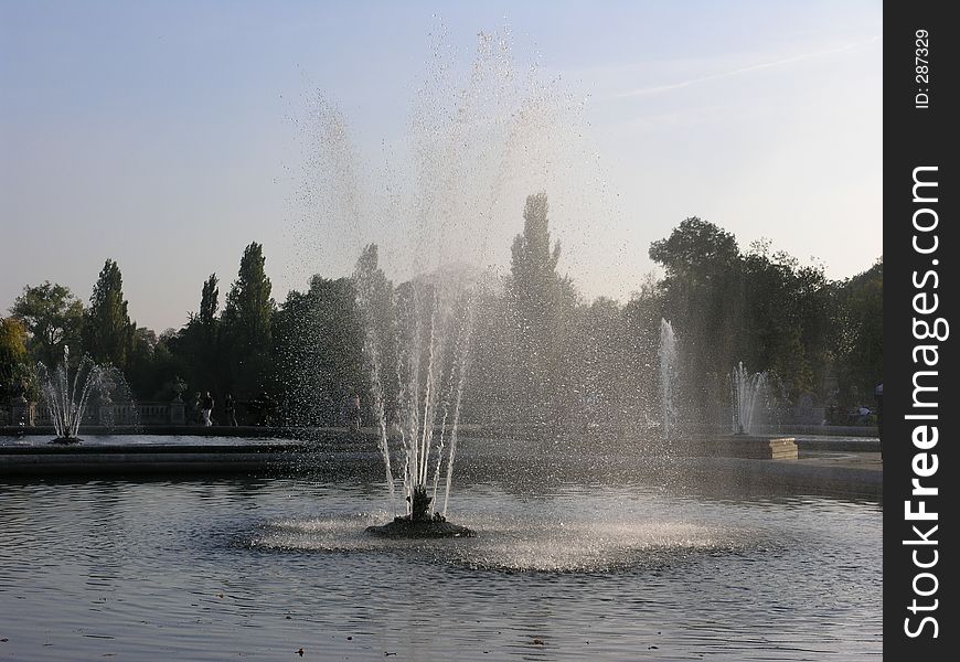 Fountains in the park