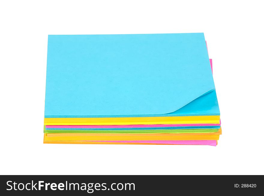Isolated Color Postits