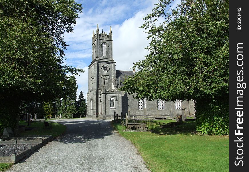 Church of Ireland church in small village in Ireland. Church of Ireland church in small village in Ireland