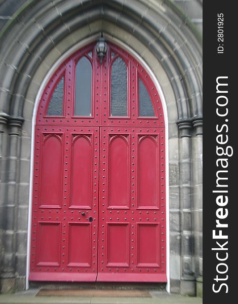 Scottish Door, Edinburgh in Scotland. Scottish Door, Edinburgh in Scotland