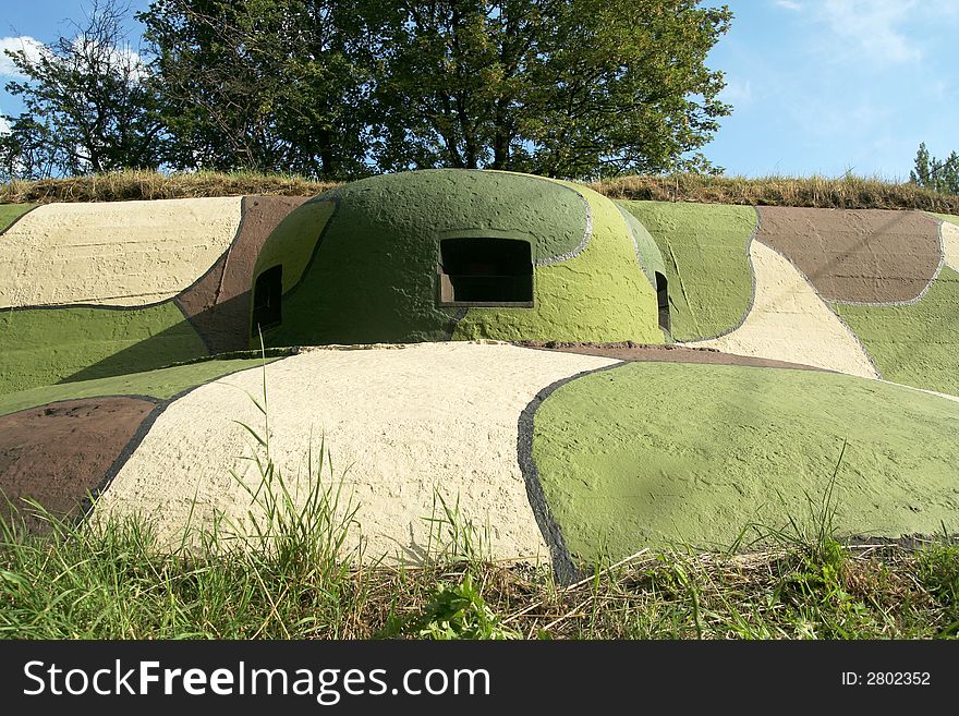 War Shelter and shooting hole