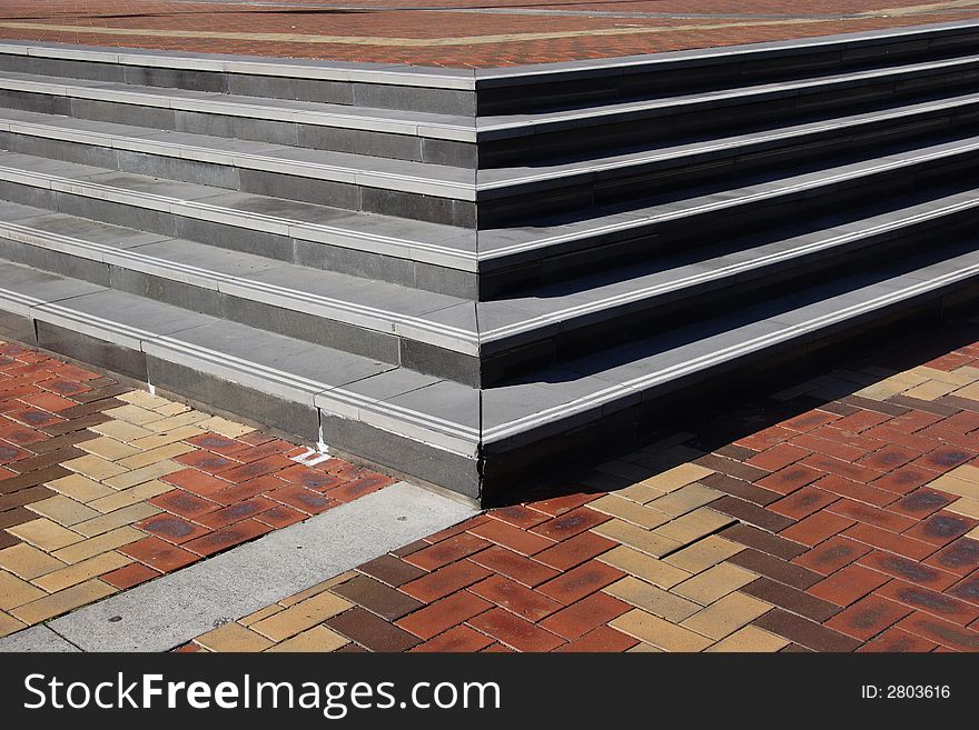 Grey Brick steps background pattern