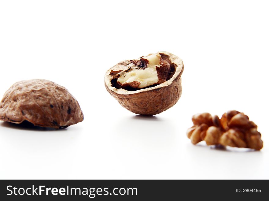 Nut Ingredient Isolated in White background