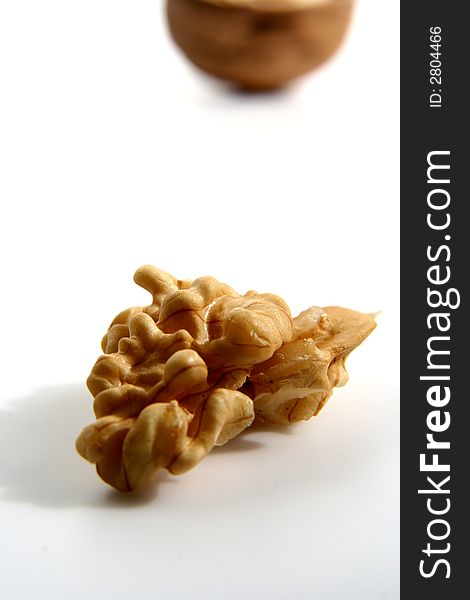 Nut Ingredient Isolated in White background