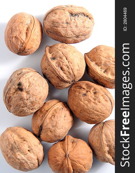 Nut Ingredient Isolated in White background