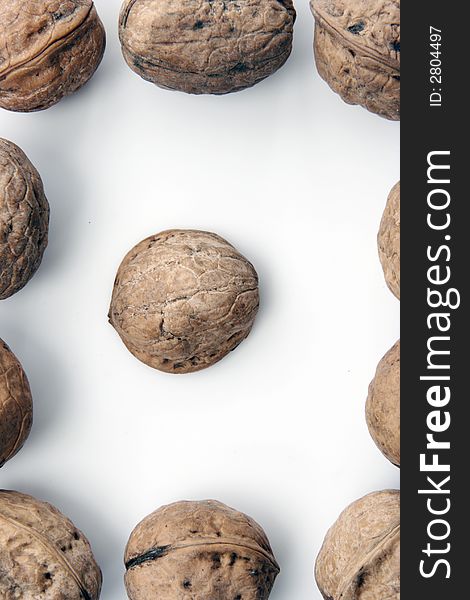 Nut Ingredient Isolated in White background