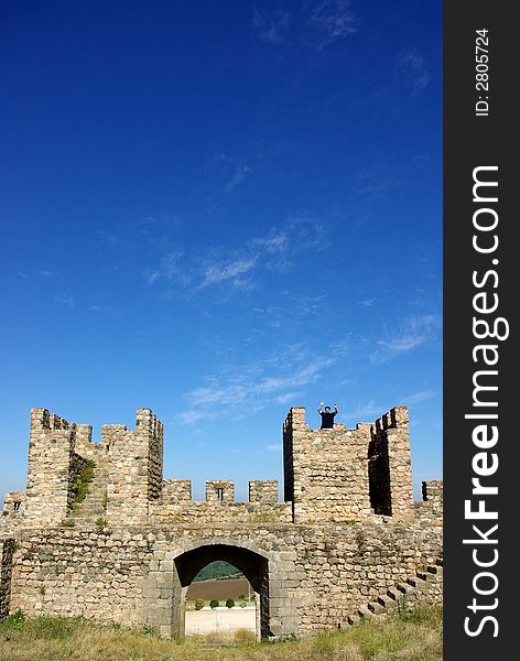 Waving of the walls of the old castle