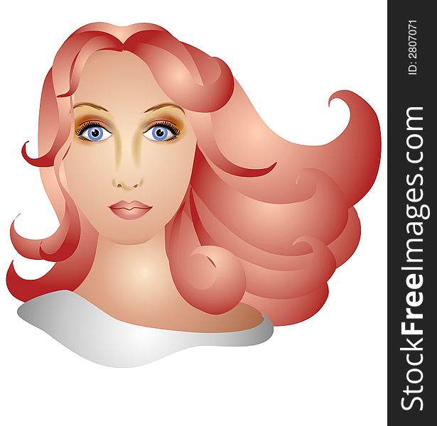 Woman With Long Red Hair