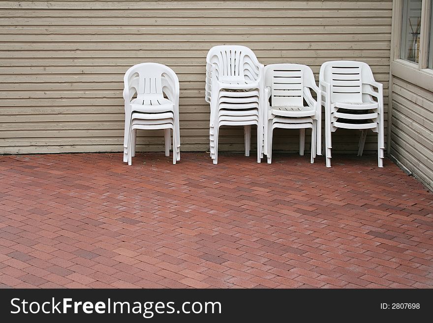 Empty White Chairs