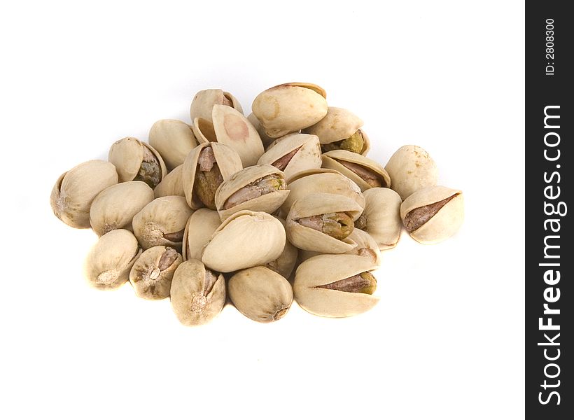 Photo of the group of pistachios