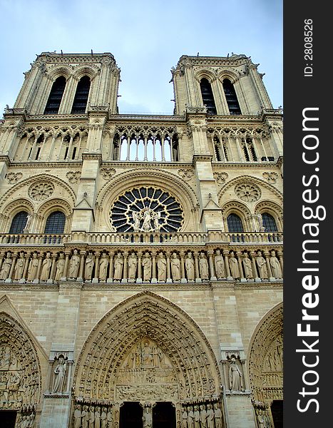 The Notre Dame Cathedral in Paris