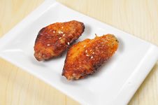 Grilled Chicken Wings Stock Photography