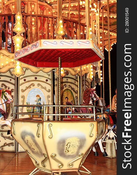 Carousel seat and picture background