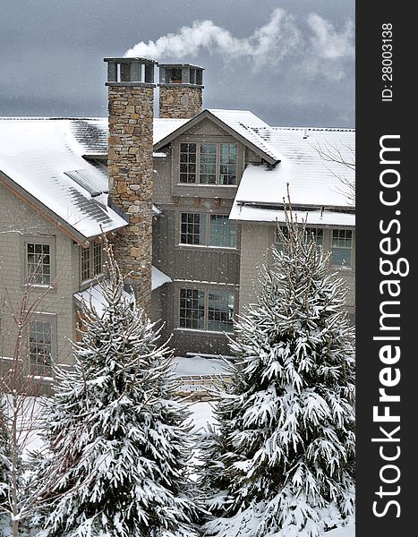 View To Slope-side Condos At Stratton Ski Resort