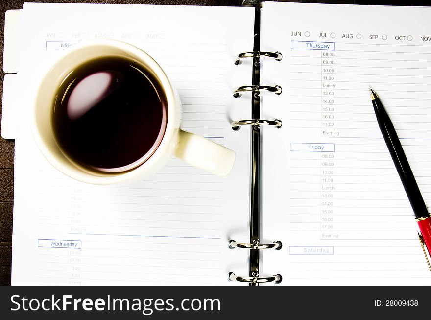 Tea Cup With Notebook