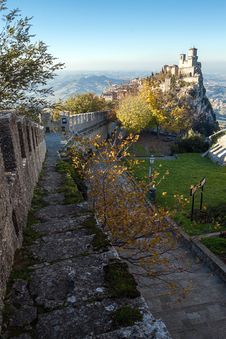 Castle Of San Marino Stock Photos