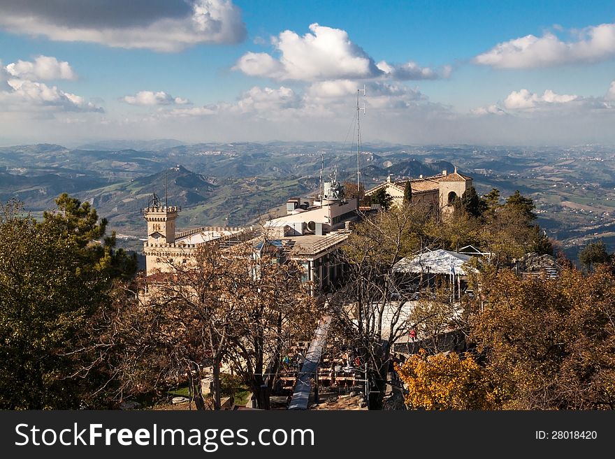 San Marino city view (Italy)