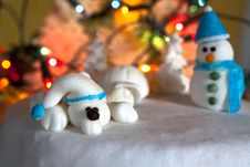 Christmas Cake Decoration Royalty Free Stock Images Christmas Cake Decoration Royalty Free Stock Images