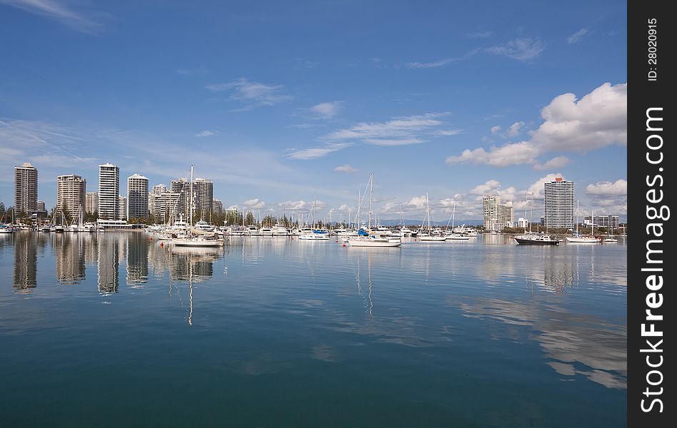 Fine weather, the city of Gold Coast, Australia. Fine weather, the city of Gold Coast, Australia