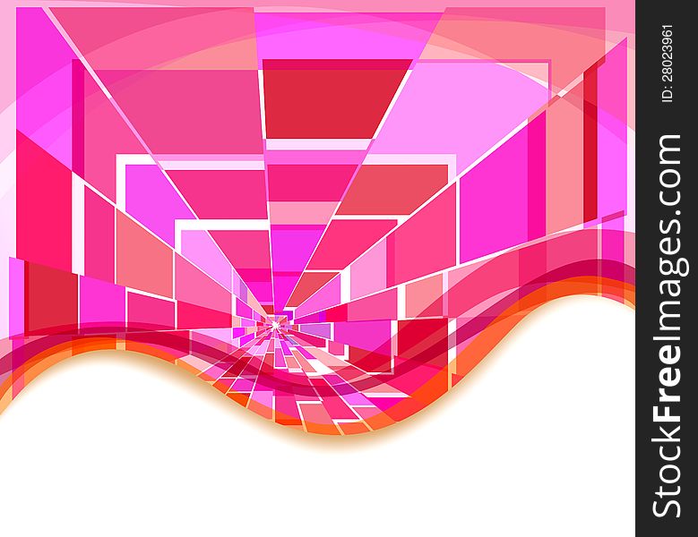 Pink square colorful abstract background