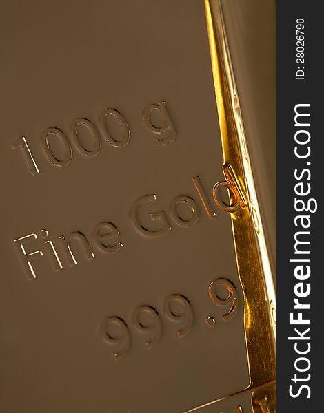 Bar of high quality gold. Favourable investment. Bar of high quality gold. Favourable investment.