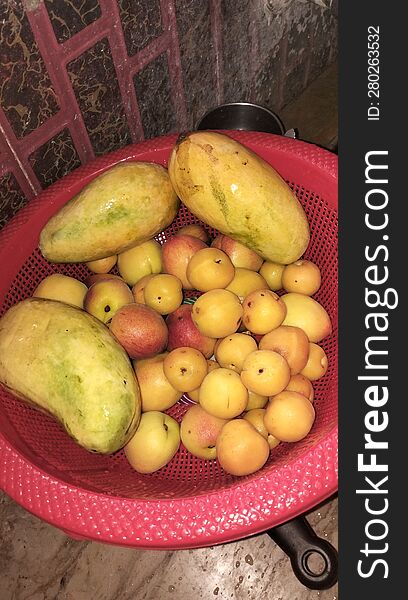 Fruit basket full of nutrients