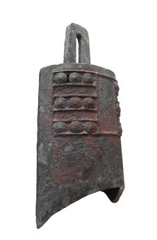 Ancient Chinese Prayer Bell Isolated. Stock Images