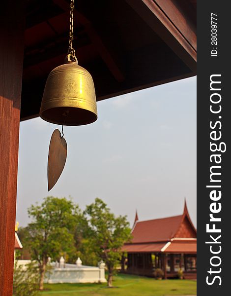 Golden Bell is a decor for classic Thai house.